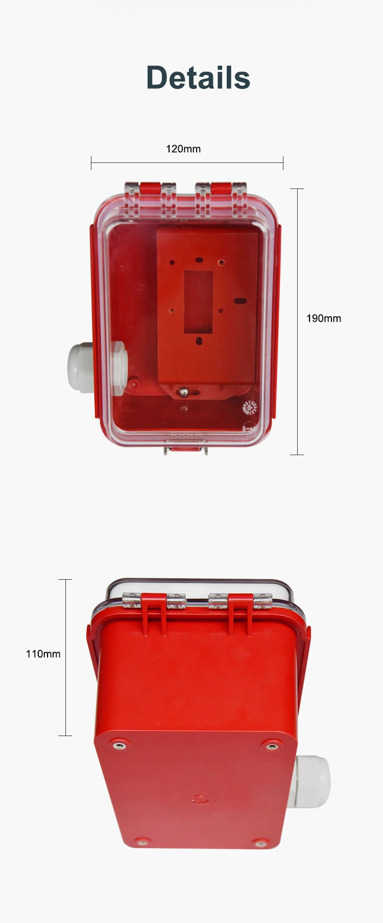 New Type Fire Alarm Waterproof Push Button