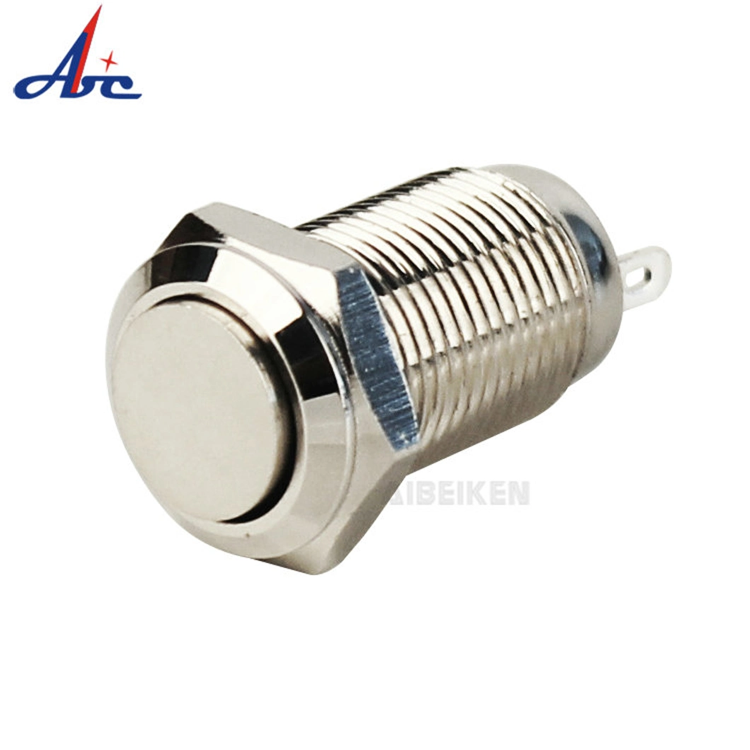 Metal Waterproof Reset Switch 10mm Small Power Button Switch