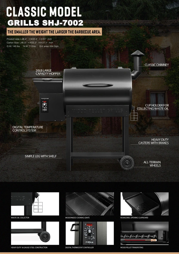 Digital Temperature Control BBQ Grill (SHJ-7002)