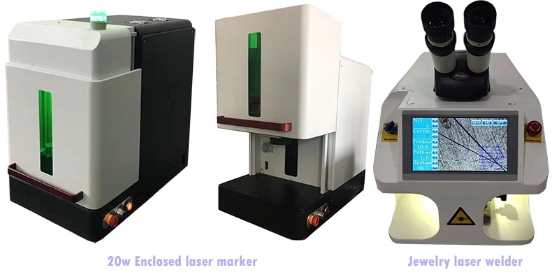 Laser Marking Machine for Metal Closed Cabinet Enclosed 20W 30W 50W