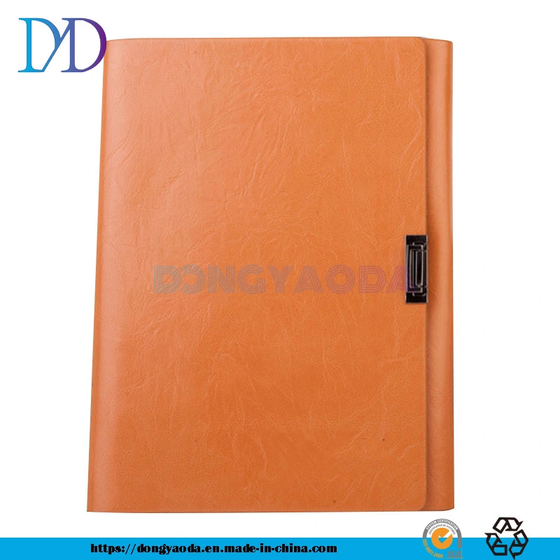 Custom Soft Leather Loose-Leaf Notebook A5, Printed Corporate Logo Book