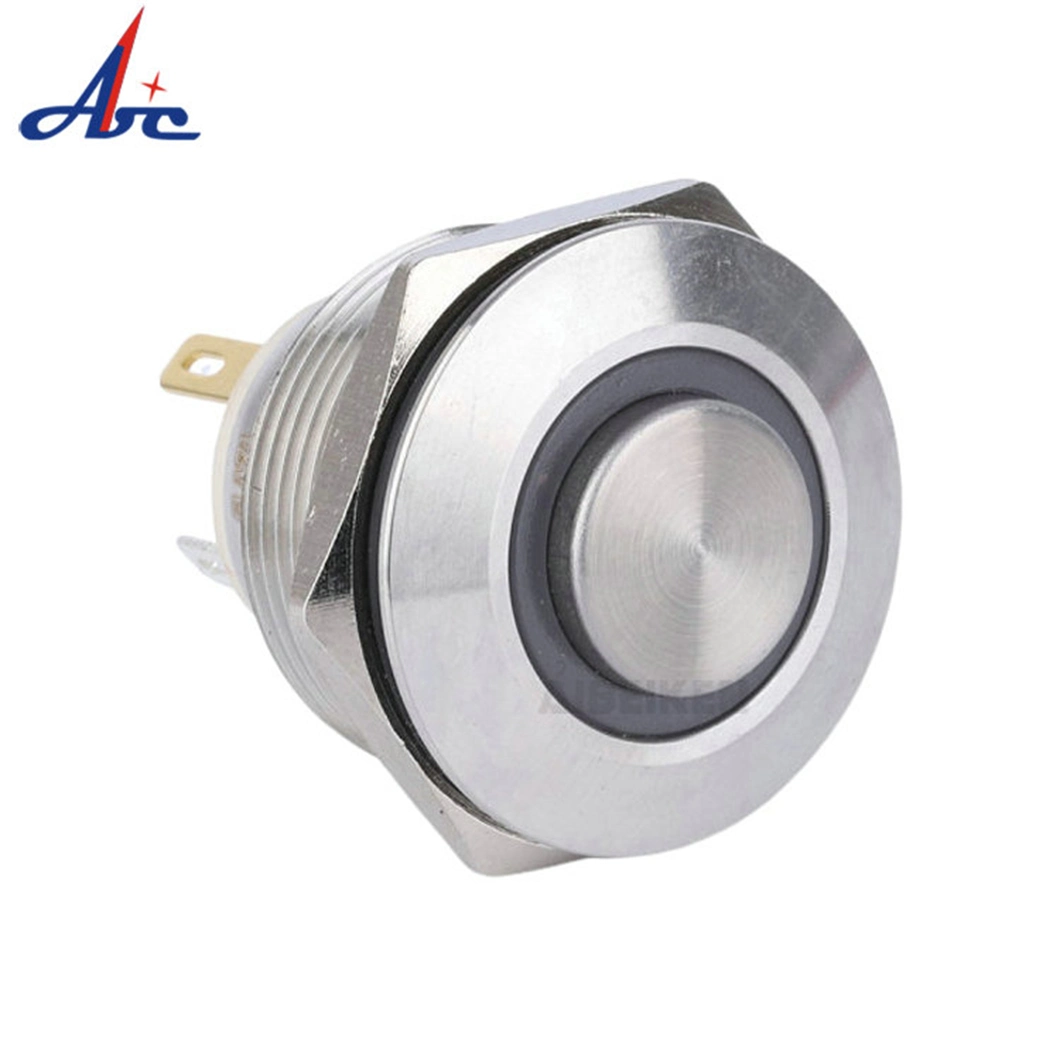 High Head Momentary 12V LED Metal Push Button Lamp Switch