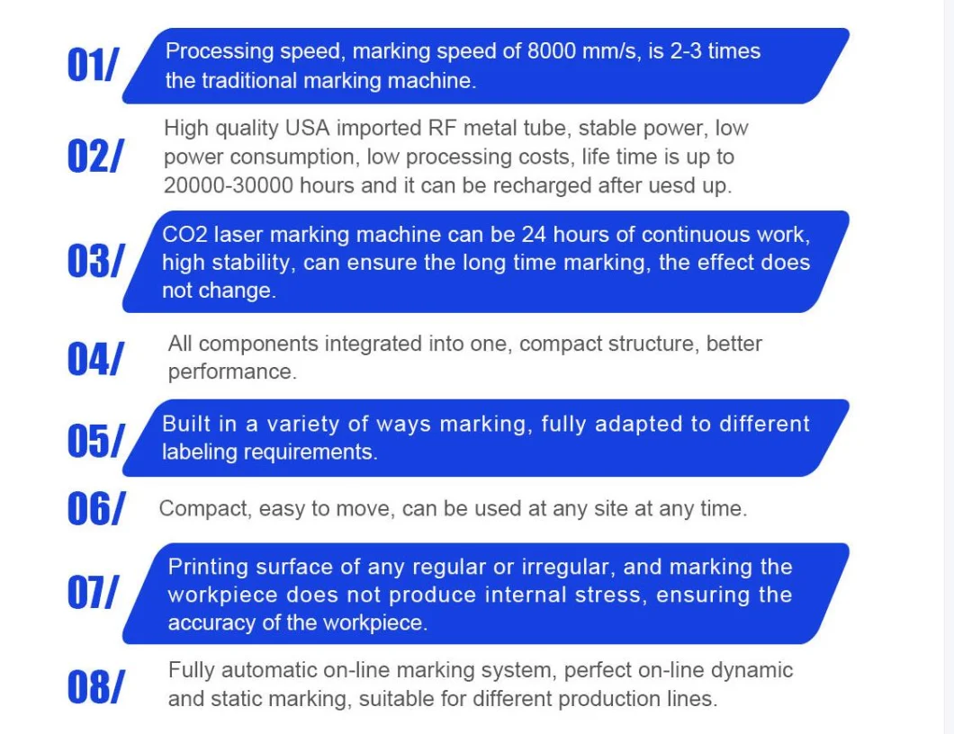 50W CO2 Laser Engraving Machine Laser Printer Laser Marking Machine for Metal/Plastic