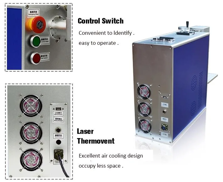 Portable Industrial Serial Number Logo 20W Laser Marking Machine