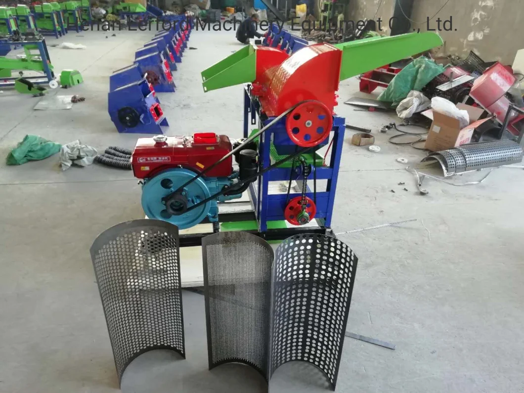 Diesel Engine Portable Sorghum Soybean Multi Crop Paddy Rice Wheat Maize Peeler Corn Sheller Thresher Machine