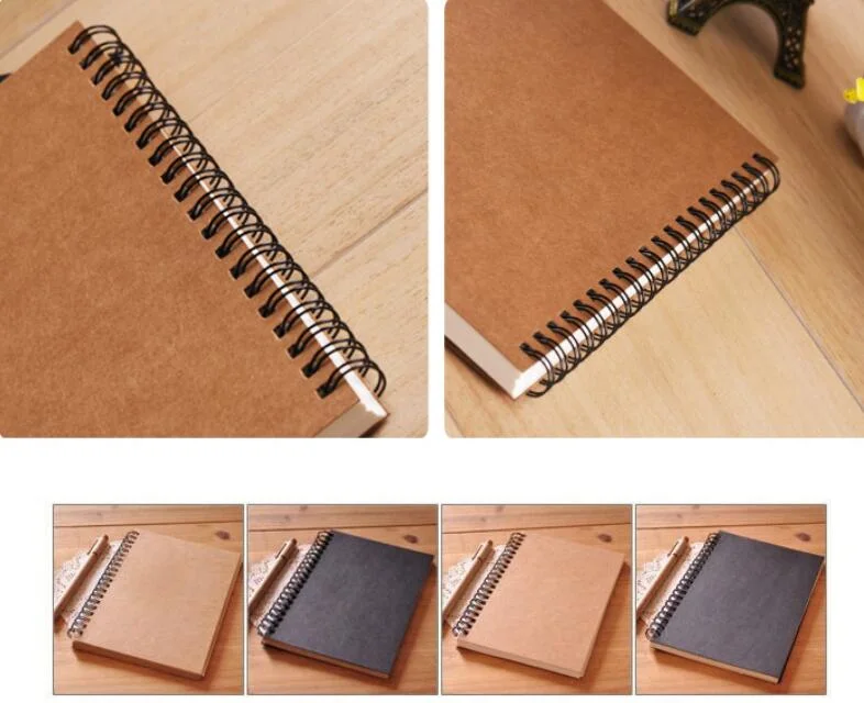 2020 Sketchbook Diary Journal Student Agenda Book Memo Retro Coil Spiral Notebook
