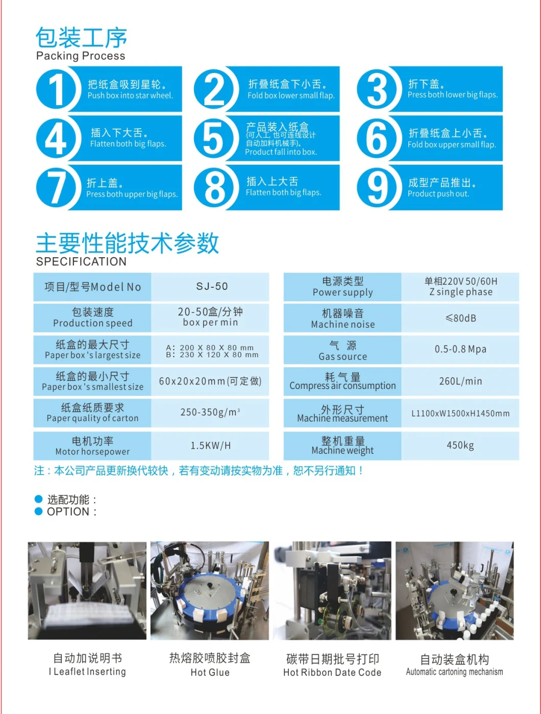 PLC Control Semiautomatic Box Filling Packing Machine, China Automatic Cartoning Machine Price