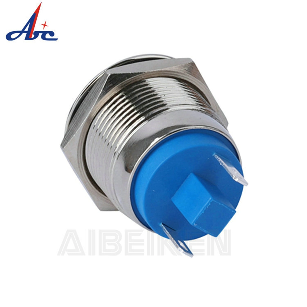 IP65 Waterproof 19mm 1no Momentary 2 Pin Push Button Switch