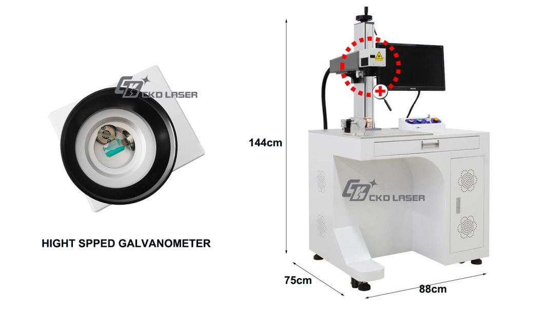 50W Raycus Fiber Laser Marking Machine Laser Engraver Metal Marking
