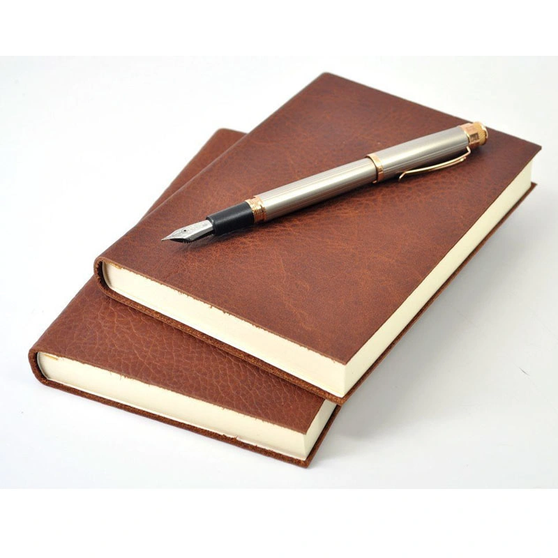 Classic Embossed Soft Cover Lined Paper Leather Notebook