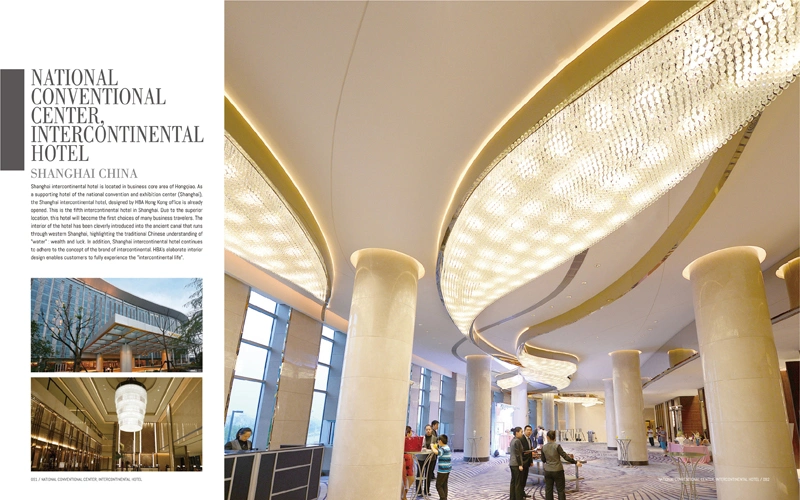 Metal Crafts Large-Scale Floor-to-Ceiling Ornaments in Hotel Lobby Decoration Article