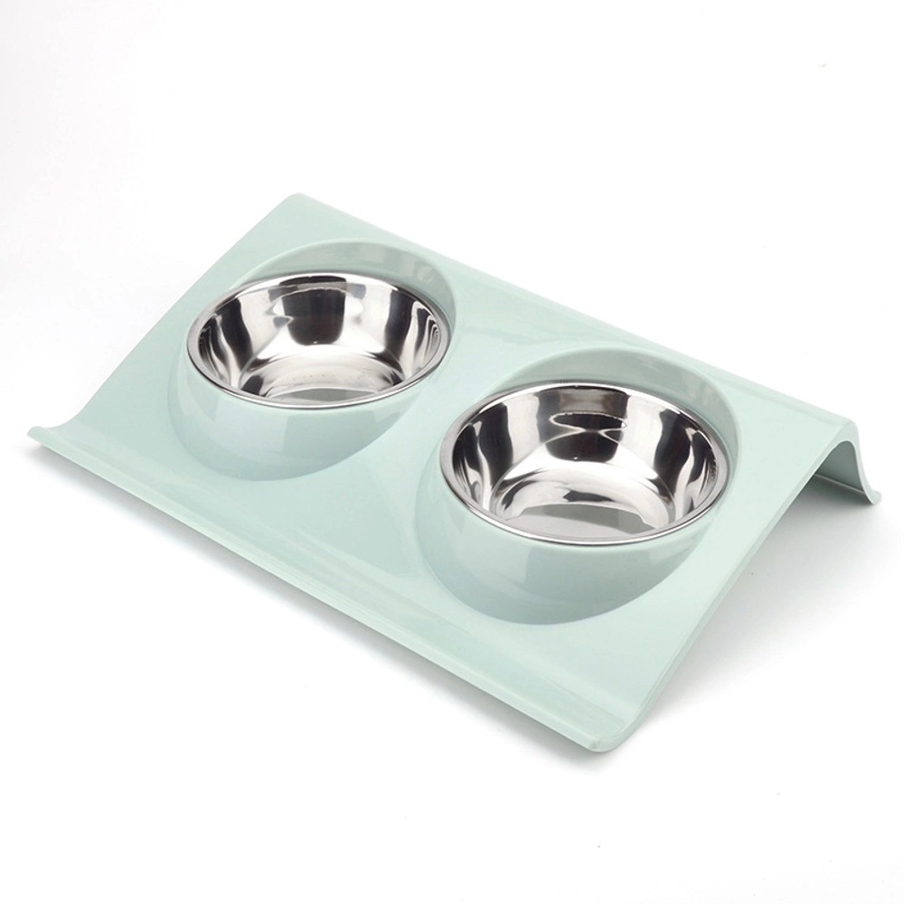 Non-Slip Double Bowl Dog Feeding Water Bowl Pet Supplies