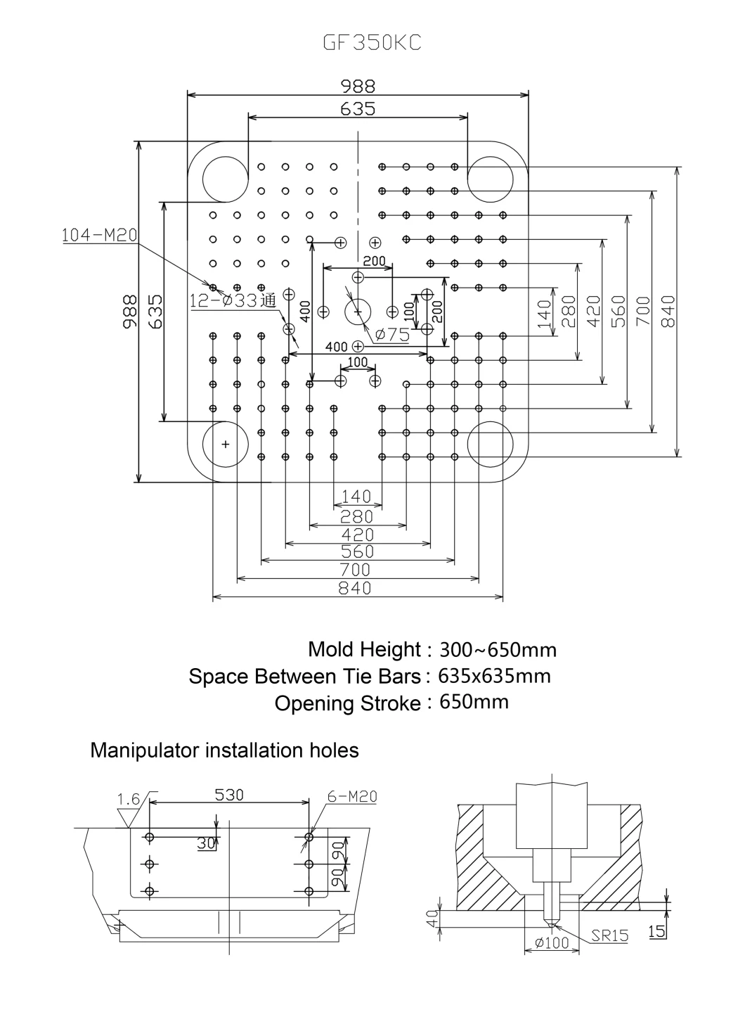 GF350kc Plastic Box Making Machine Machine Making Plastic Box