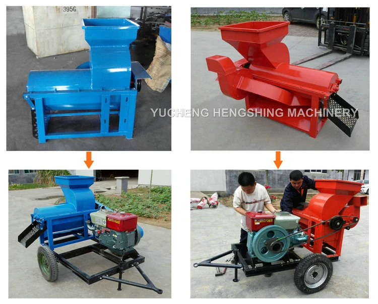 Farm Machinery Diesel Engine Corn Threshing Machine Corn Sheller Thresher for Sale