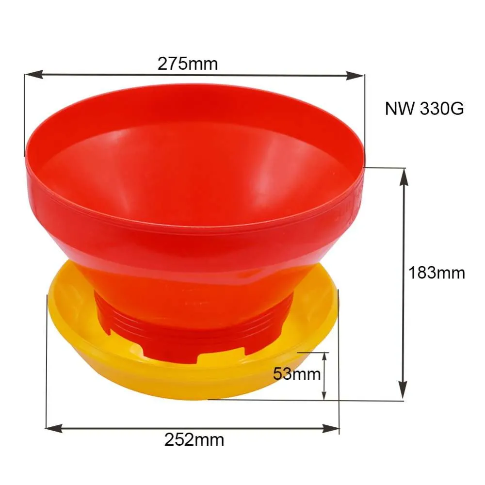 Plastic Automatic Poultry Chicken Feeder 6kg