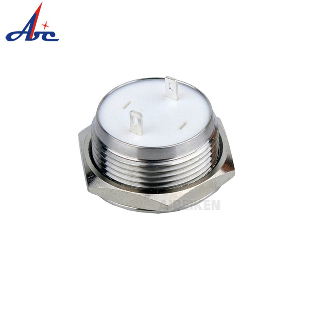 19mm Momentary 2pin Short Body Stainless Steel Push Switch (NO Latch type)