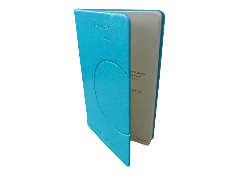 Custom Hardcover Student Exercise Notebook with Plain Color PU Leather