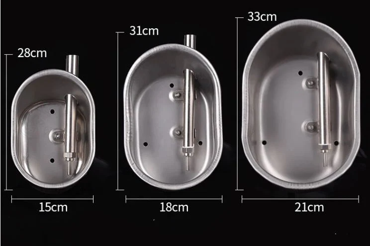 Pig Stainless Steel Drinking Bowl Automatic Drinker Feed Trough