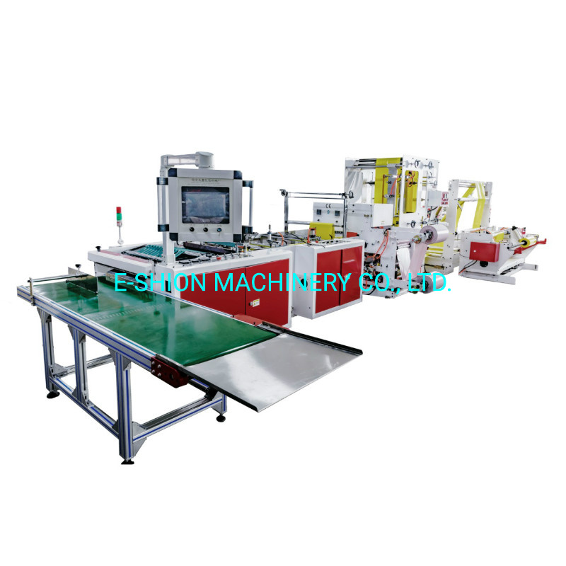 Full Automatic Side Sealing and Soft Loop Handle Bag Making Machine