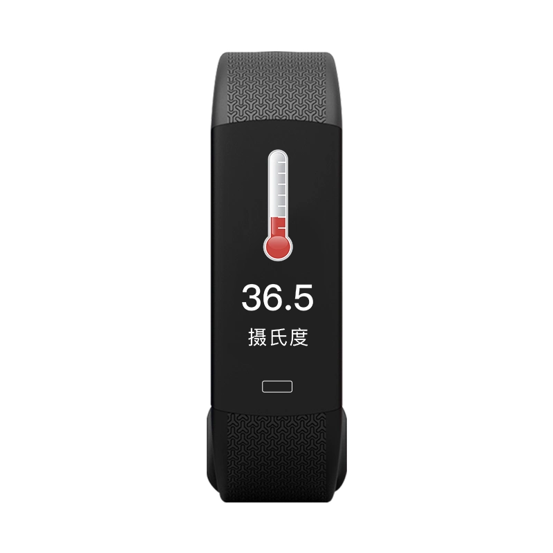 Temperature Measure Bracelet, Smart Wristband Watch Touch-Key Body Temperature Measure LED Screen Display Smartwatches