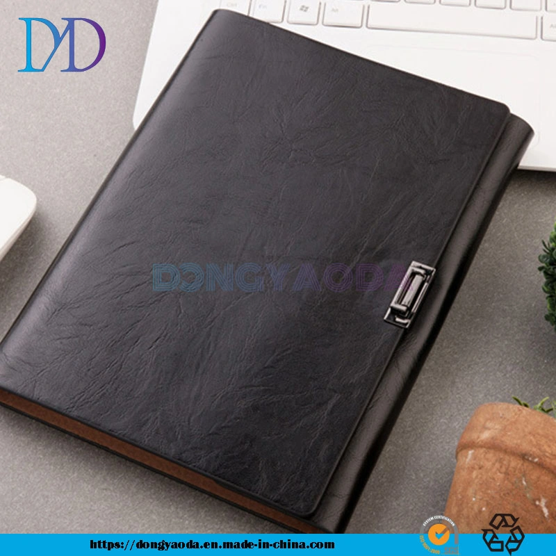 Custom Soft Leather Loose-Leaf Notebook A5, Printed Corporate Logo Book