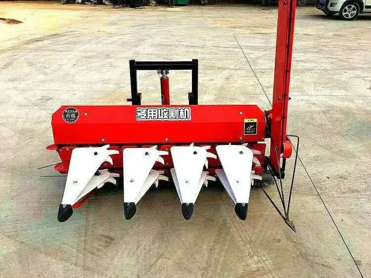 Fodder Grain Harvester Four Wheel Tractor Front Hanging Harvesting Machine Cutting Width 1.5-1.8m