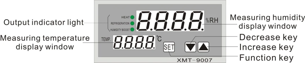 Temperature and Humidity Controller with 5 to 95%Rh (XMT-9007-8)