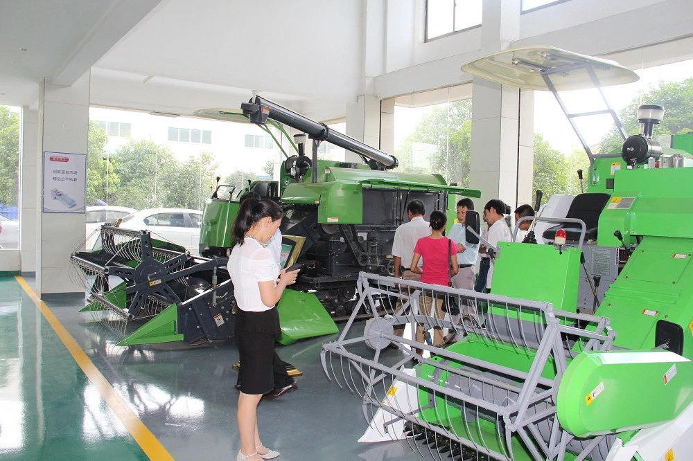 Factory Supply Mini Rice Combine Grain Harvester with Crawler