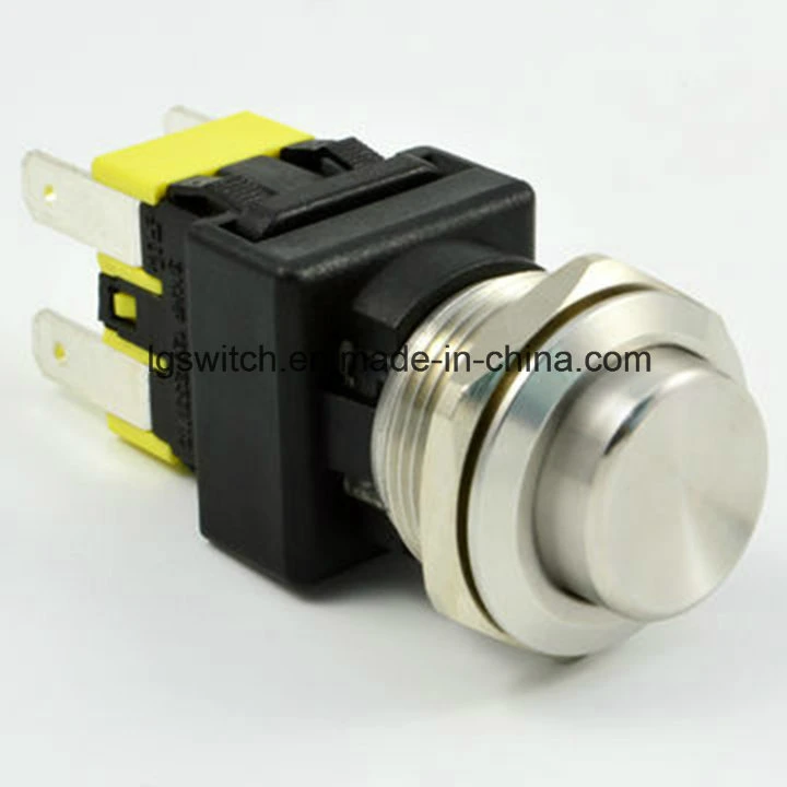 Power IP65 Waterproof Illuminated Light Push Button Switch 16A250VAC