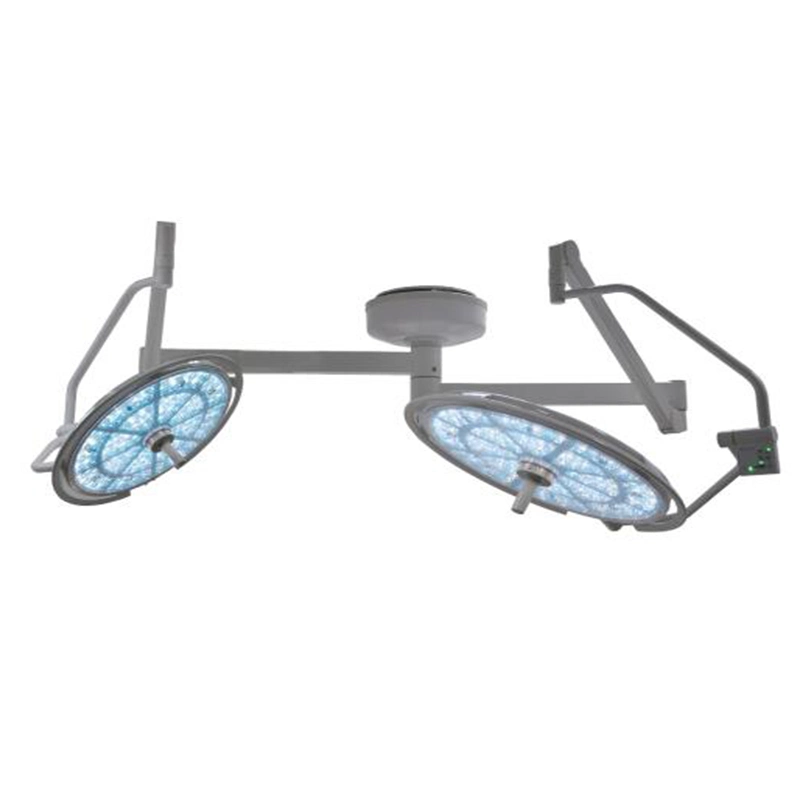 Hospital LED Ceiling Mount Light Double Dome Surgical Operation Lamp