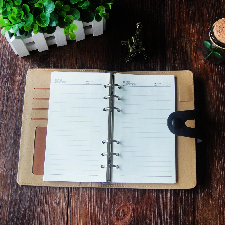 Loose-Leaf Notebook/ Leather Jotter/ Customized PU Notebook