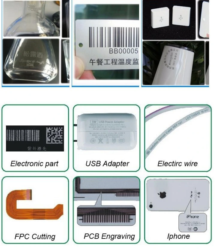 Precision 3W UV Laser Marking Machine for White Plastic Marking