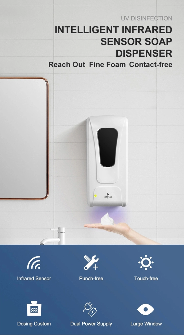 1000ml 1200ml Dispenser Fengjie Automatic Foam Soap Dispenser