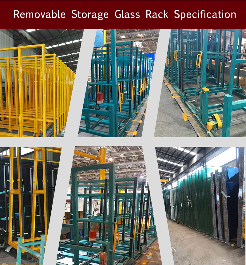 Removable Vertical Glass Storage Racks Used for Central Management