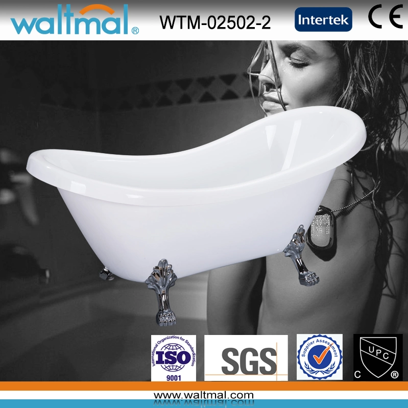 Waltmal Freestanding Bathtub with Claw Foot Bath Tub