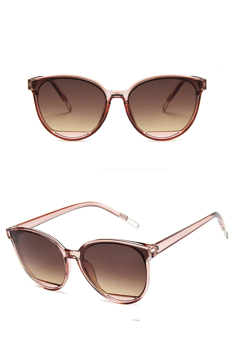 2020 New Fashion Sunglasses Big Frame Sunglasses Cat Eye Gradient Trend Glasses Woman