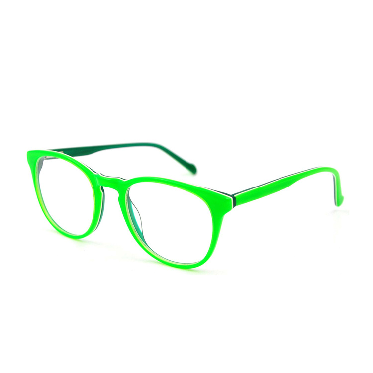 2019 New Light Color Acetate Prescription Glasses Computer Glasses Optical Frame for Young Teenager
