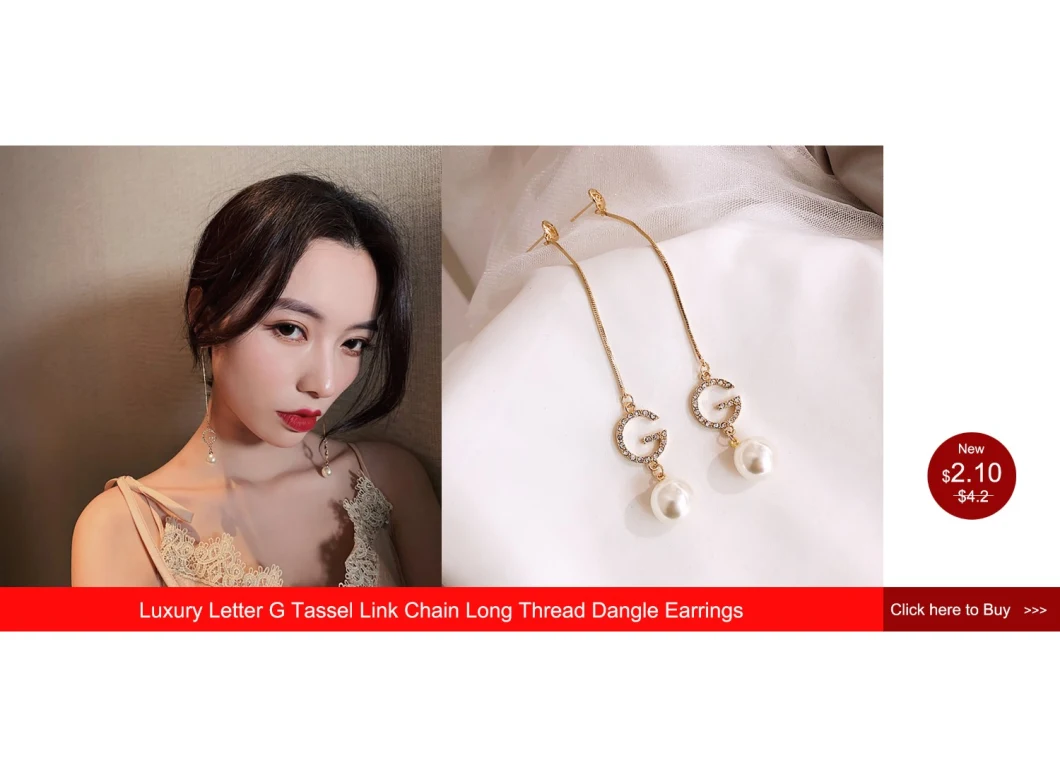 Vintage Gold Color Bar Long Thread Tassel Drop Earrings