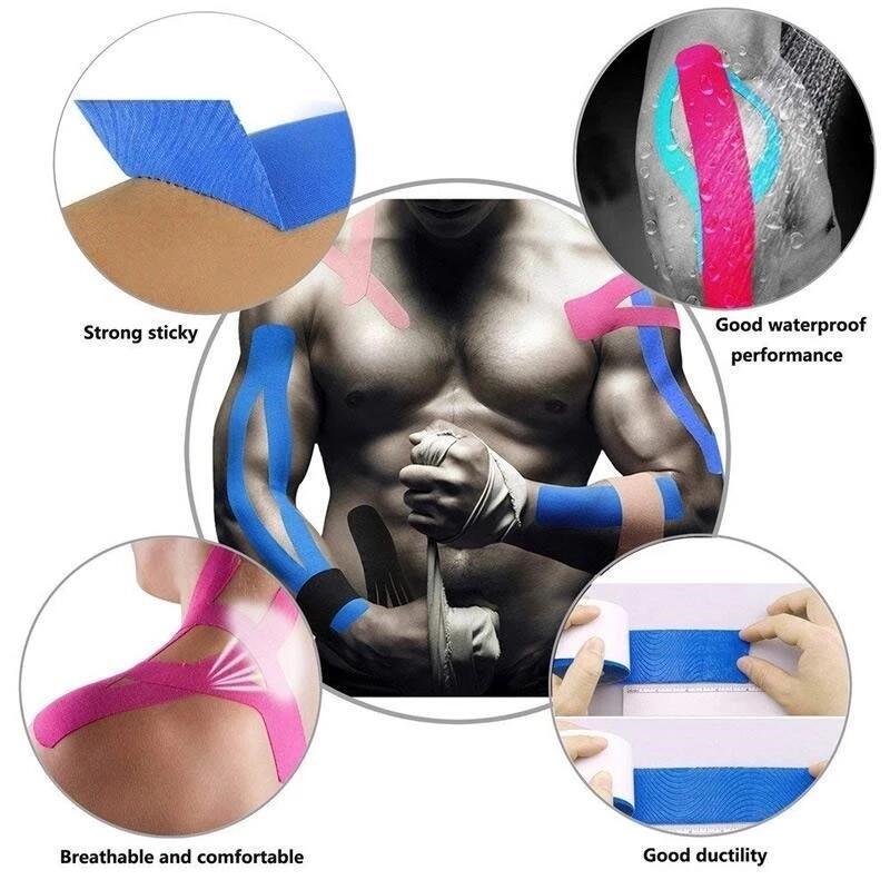 Muscle Intramuscular Patch Sports Elastic Tape Self-Adhesive Muscle Anti-Ligament Strained Stickers Bandage Patch