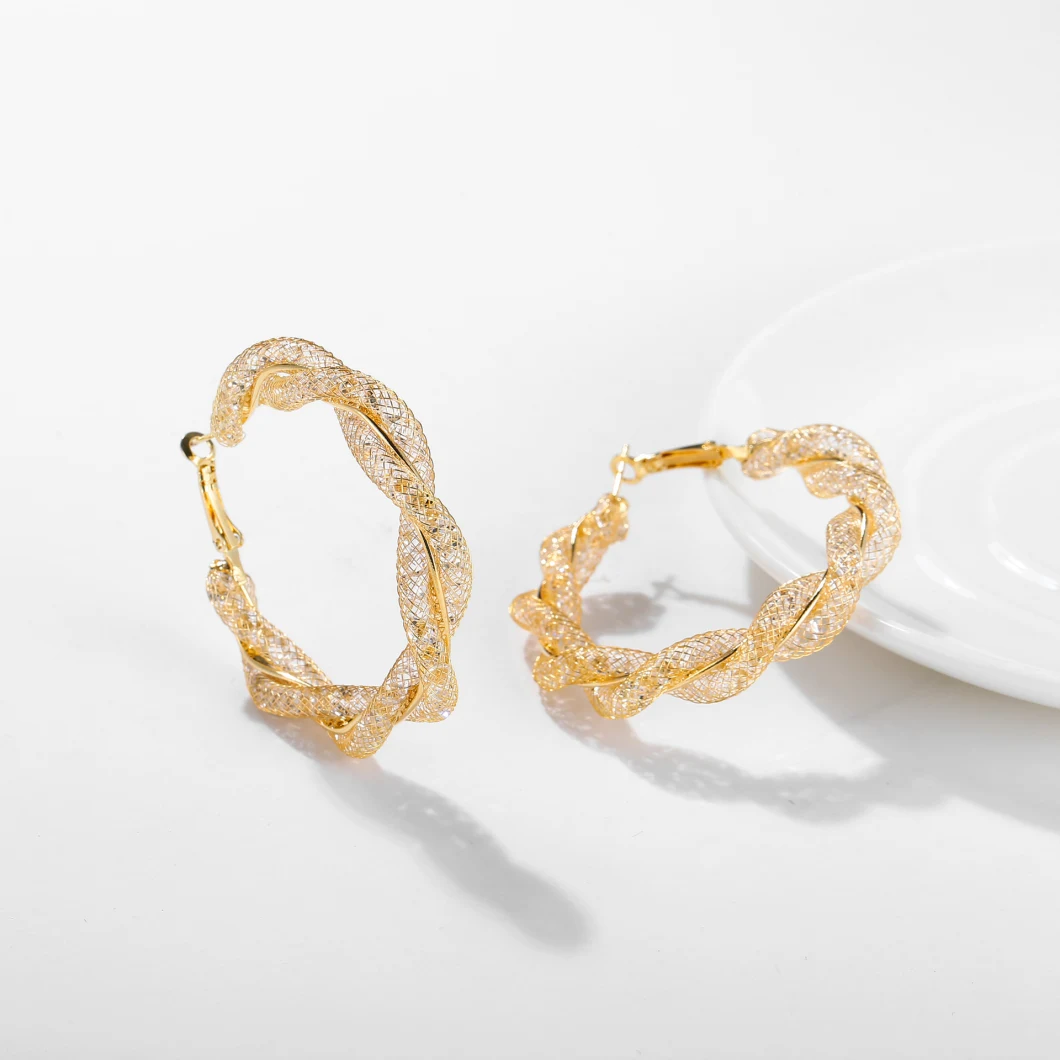 European and American Popular Jewelry Fashion Exaggerated Geometric Large Circle Earrings