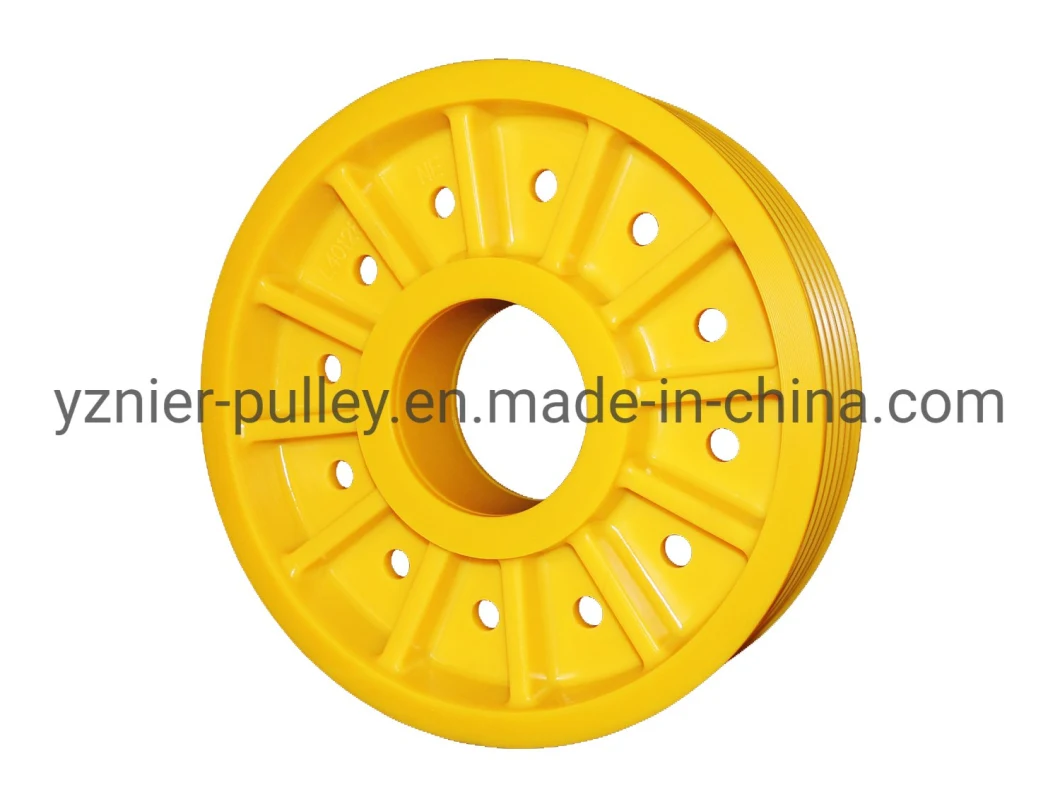 Mc Nylon Rope Pulley Elevator Nylon Driving Sheave Lift Pulley