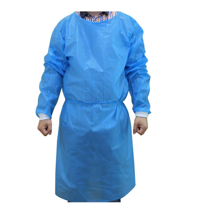 Disposable Level 1/2 SMS Isolation Gowns Knitted Cuff /Elastic Cuff Manufacturer