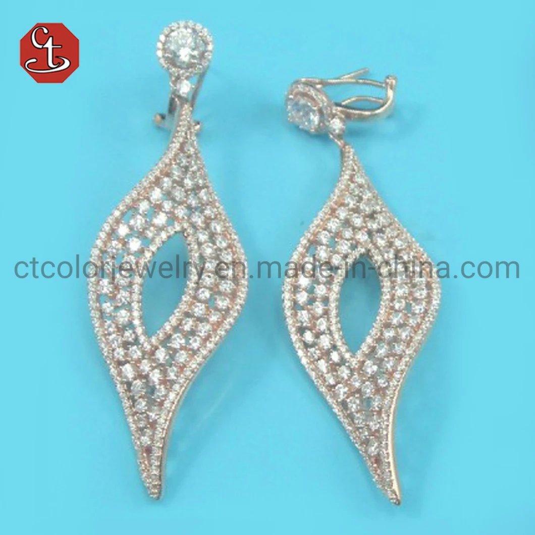 Crystal Vintage Geometric Women Dangle Earrings Long Style Fashion Style Silver Earrings Fashion Female Jewelry