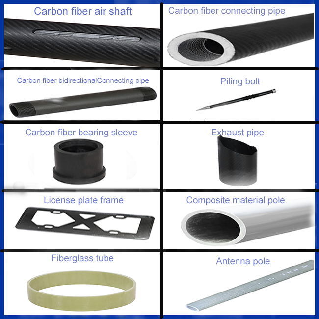Roll Wrapped Carbon Fiber Tube Carbon Fiber Inclined Tube