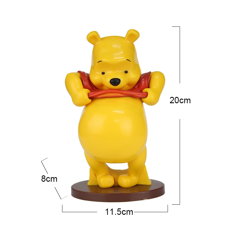 Artificial Cartoon Movie Figure Collect Winnie-The-Pooh Bear Figurine
