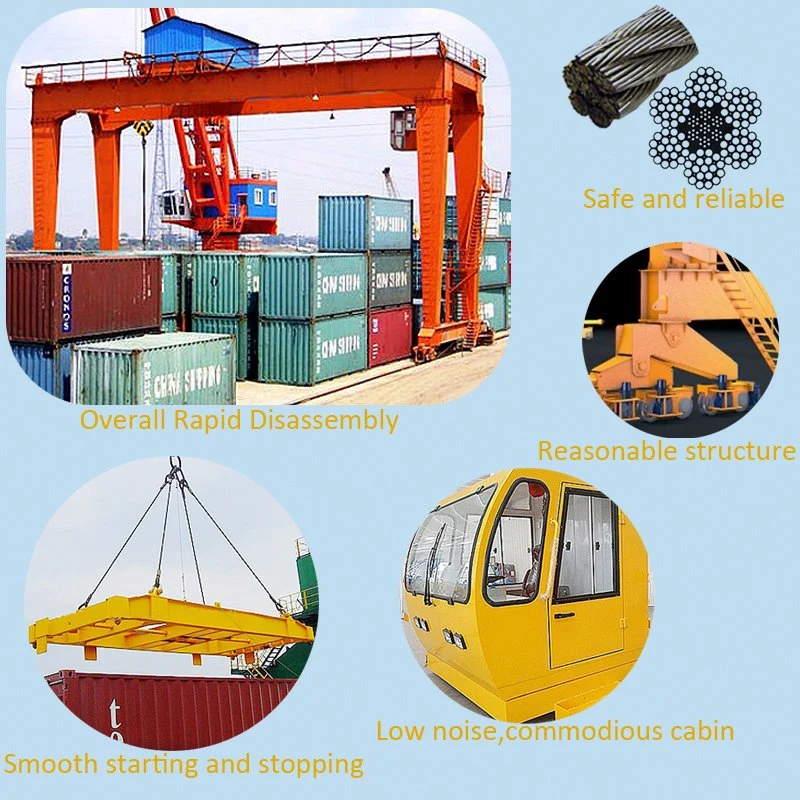 Sea Port/Harbour Container Loading Gantry Crane Rtg Crane