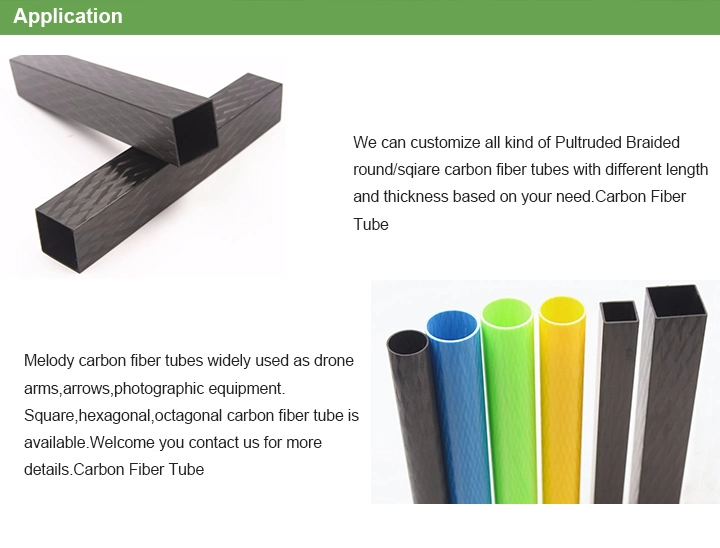 3K Twill/Plain Pattern Roll Wrapped Carbon Fiber Tube