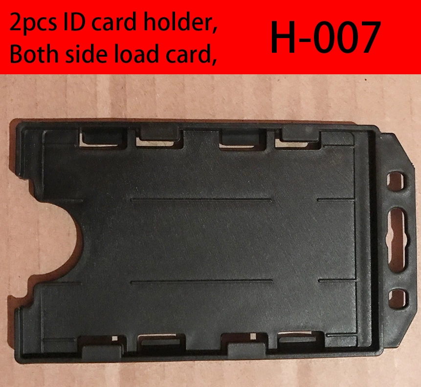 2 Cards Two-Sided Plastic Badge ID Credit Card Holders, Bank Card Holder, Promotional Card Holder