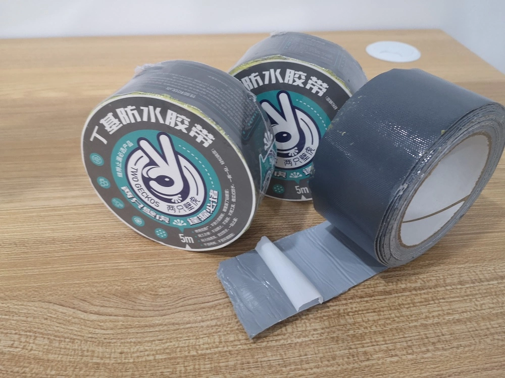 Waterproof Membrane Single Side Aluminum Foil Butyl Tape for Pipe and House Mending