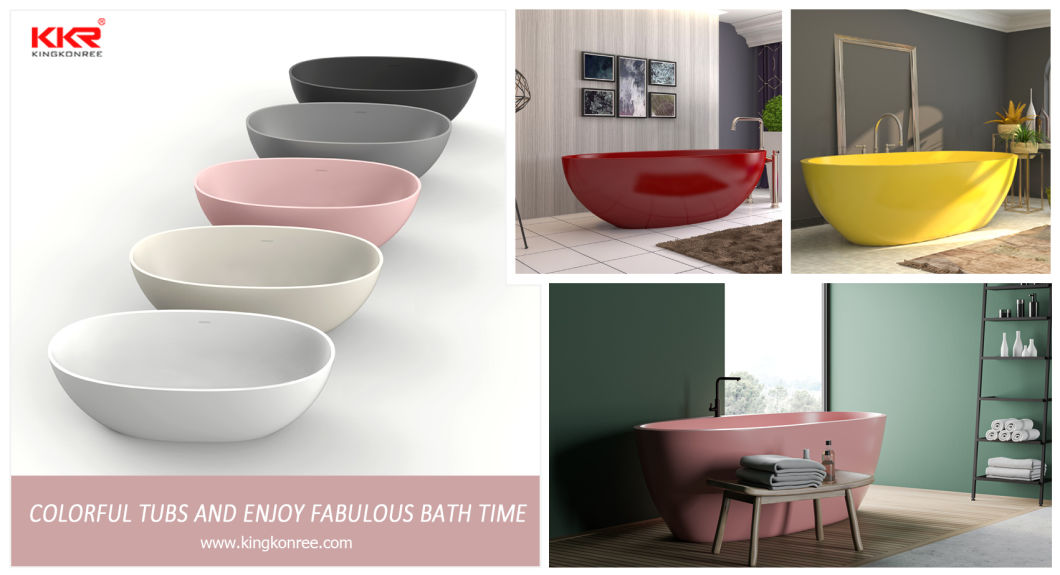 Small Baths 1000mm Sitting Bath Tub in Pink for Honeymoon Hotel Bathtubs